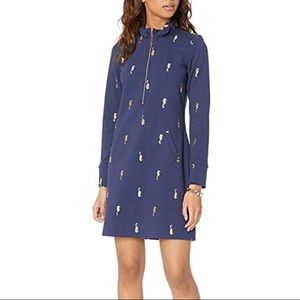 Lilly Pulitzer Skipper Ruffle Dress, Seahorse Print, size Small